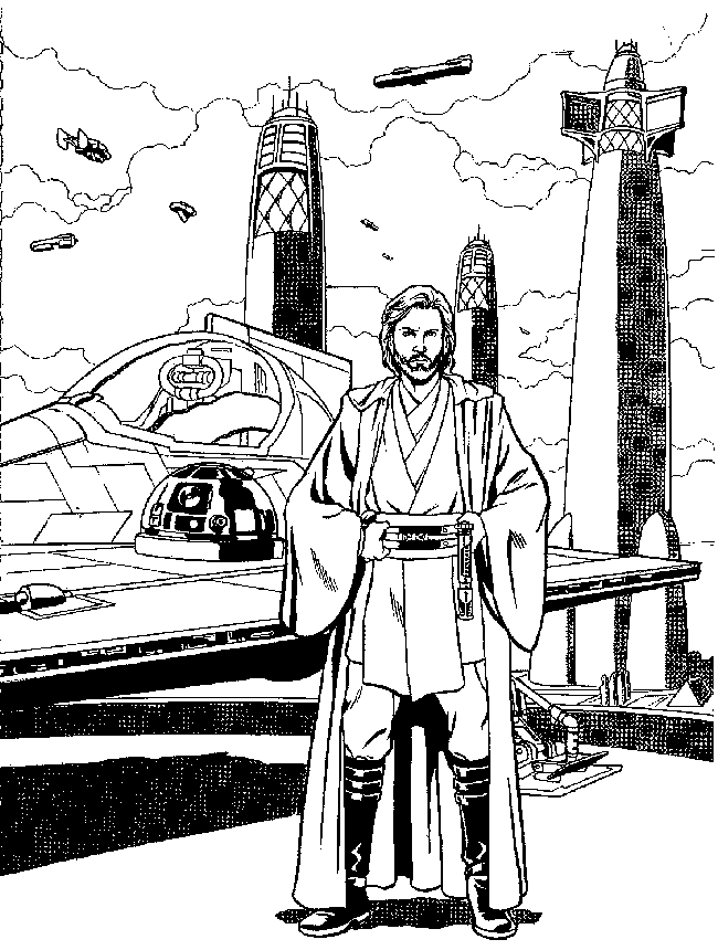 Plansa de colorat cu Star Wars 13 15